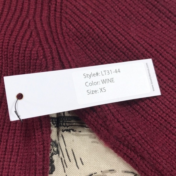 Love Token Knit Sweater with Faux Fur Cuffs - Picture 4 of 7